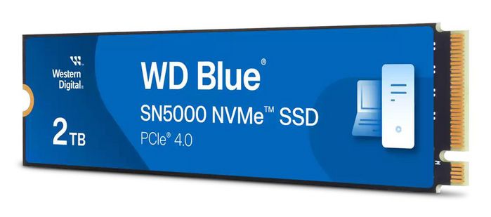 Western Digital WD Blue SN5000 2TB SSD M.2 2280 NVMe PCIe Gen4 x4 - 5,500MB/s, nCache 4.0