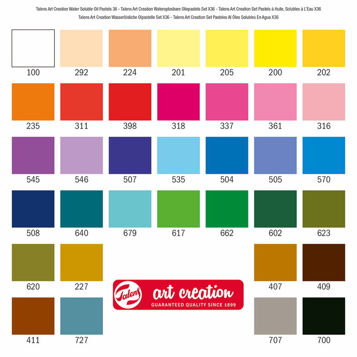 Talens Art Creation Set de 36 Pasteles al Óleo Solubles en Agua Talens Art Creation Set de 36 Pasteles al Óleo Solubles en Agua