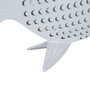 Ixia Figura de Pez Blanco en Metal 39 x 5 x 29 cm
