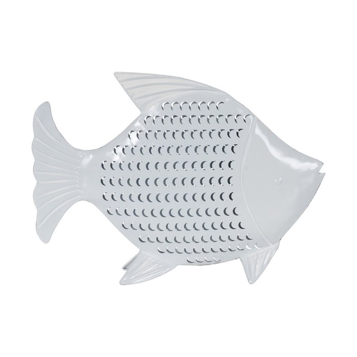 Ixia Figura de Pez Blanco en Metal 39 x 5 x 29 cm Ixia Figura de Pez Blanco en Metal 39 x 5 x 29 cm