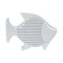 Figura Pez Blanco Metal 39 X 5 X 29 cm