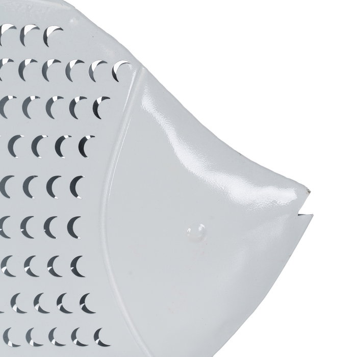 Figura Pez Blanco Metal 39 X 5 X 29 cm Figura Pez Blanco Metal 39 X 5 X 29 cm