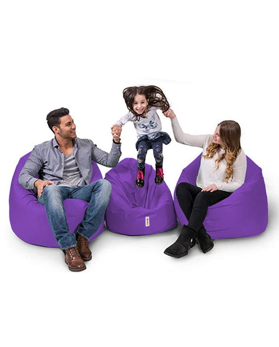 Atelier Del Sofa 100 Pouf Cojín Jardín Morado 100x100 cm Impermeable para Exterior