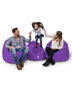 Atelier Del Sofa 100 Pouf Cojín Jardín Morado 100x100 cm Impermeable para Exterior