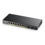 Zyxel GS1100-10HP v2 Switch No Administrado Gigabit Ethernet 8 Puertos PoE 130W Negro