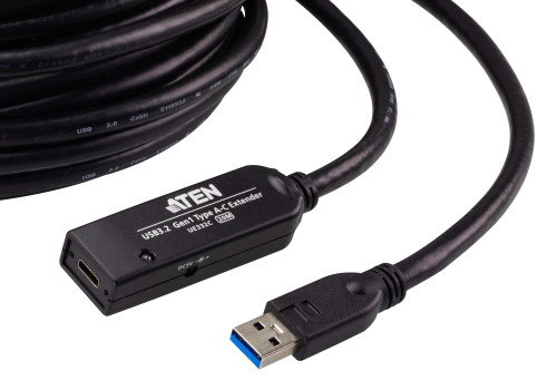 Aten Cable Extensor USB 3.2 Gen 1 de 20m Tipo A a Tipo C Macho/Hembra UE332C-AT-G Aten Cable Extensor USB 3.2 Gen 1 de 20m Tipo A a Tipo C Macho/Hembra UE332C-AT-G