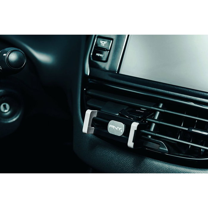 PNY Road Kit con Soporte, Cargador Doble y Cable Dual Negro