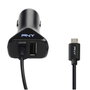 PNY Road Kit con Soporte, Cargador Doble y Cable Dual Negro