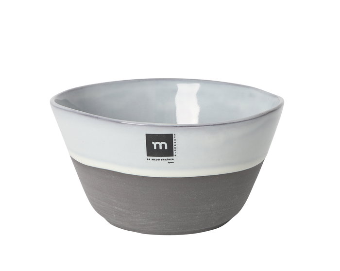 La Mediterranea Bol 1000Ml Ø17,3x9 cm "Black Clay" Md (12 Unidades)