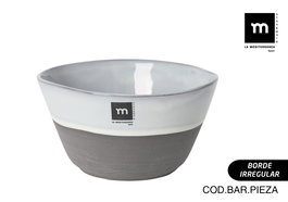 La Mediterranea Bol 1000Ml Ø17,3x9 cm "Black Clay" Md (12 Unidades)