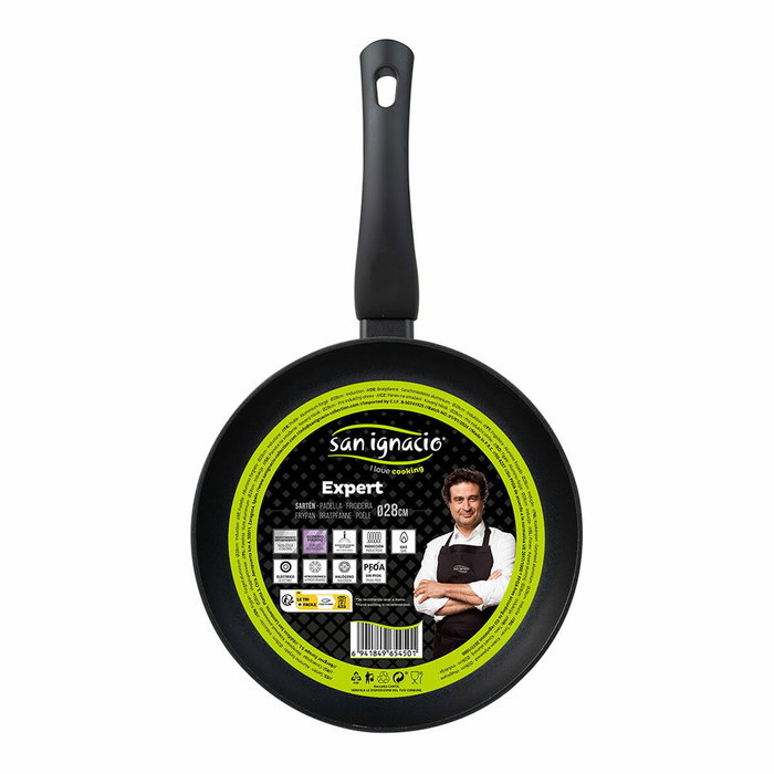 San Ignacio Sartén de Aluminio Forjado Expert 28 cm Negro