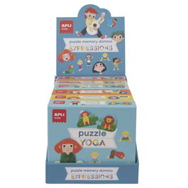 Puzle Educativo Apli Kids Colección Expression Surtido Expositor De 6 (+3 Años) 2X Yoga 2X Memory Emotions 2X Domino Music