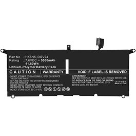 CoreParts Batería para Portátil Dell 41.80Wh 7.6V 5500mAh Li-ion Negra