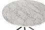 DKD Home Decor Mesita Auxiliar Blanco Negro 80 x 80 x 76 cm MDF Metal Simil Marmol