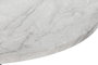 DKD Home Decor Mesita Auxiliar Blanco Negro 80 x 80 x 76 cm MDF Metal Simil Marmol
