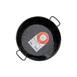 Garcima Paellera Esmaltada La Ideal Diámetro 20cm Antiácida para Gas, Leña y Horno Pack 6 Unidades