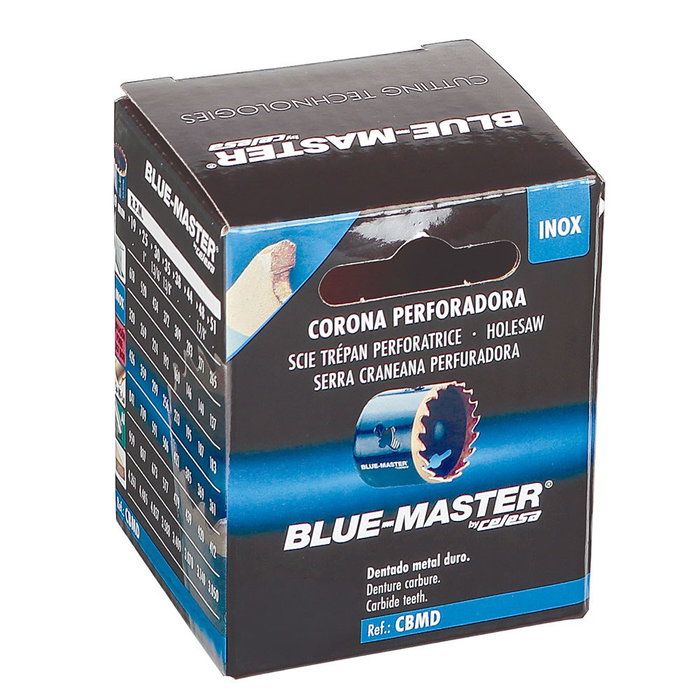 Bluemaster Corona perforadora metal duro TCT Razorback Ø30 mm para acero inoxidable y madera corte 35 mm Bluemaster Corona perforadora metal duro TCT Razorback Ø30 mm para acero inoxidable y madera corte 35 mm