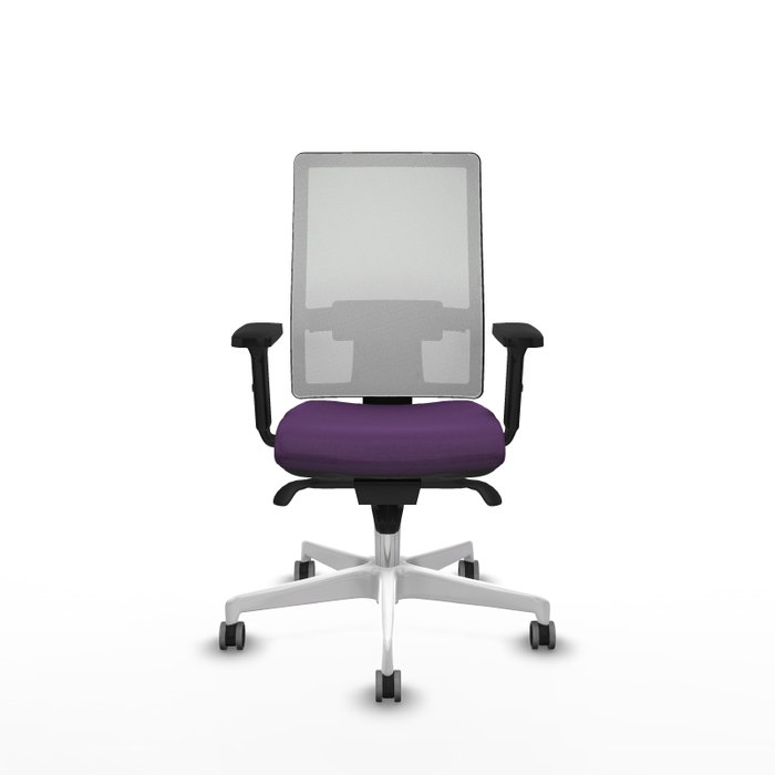 PIQUERAS Y CRESPO Silla de oficina Horna con mecanismo Sincro, Morado y Blanco PIQUERAS Y CRESPO Silla de oficina Horna con mecanismo Sincro, Morado y Blanco