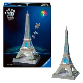 Ravensburger Puzzle 3D Torre Eiffel con Luz LED