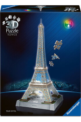 Ravensburger Puzzle 3D Torre Eiffel con Luz LED