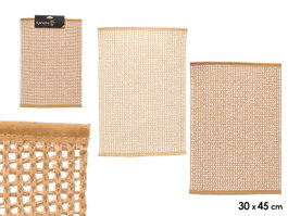 KINVARA Salvamanteles Rectangular de Papel Trenzado Beige + Marron 30x45cm (24 unidades)</html>