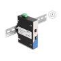 DeLOCK Convertidor de medios Gigabit industrial RJ45 a SFP para carril DIN