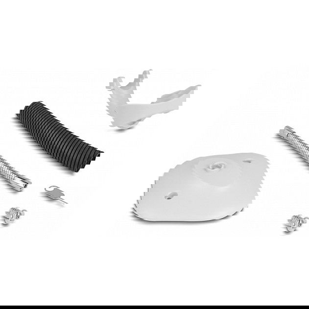 Delock Lector de Códigos de Barras USB 1D Portátil Laser, Soporte Incluido, Escanea Code 128, EAN-13, EAN-8, ISBN, 200 lecturas/s, Color Gris Claro