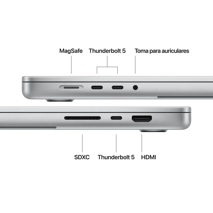 Apple MacBook Pro 16 pulgadas M5 Pro 24GB 1TB SSD Plata