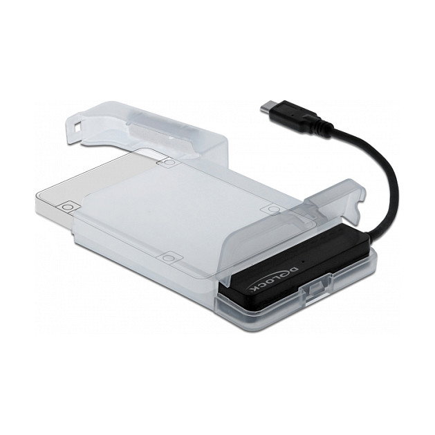 DeLOCK Conversor USB Type-C™ a SATA 64084 con funda protectora DeLOCK Conversor USB Type-C™ a SATA 64084 con funda protectora