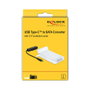 DeLOCK Conversor USB Type-C™ a SATA 64084 con funda protectora