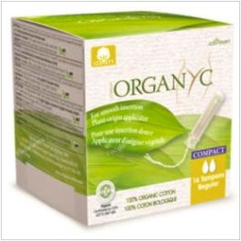 Organyc Tampones Regular Con Aplicador Compact 16Uds Algodón Orgánico
