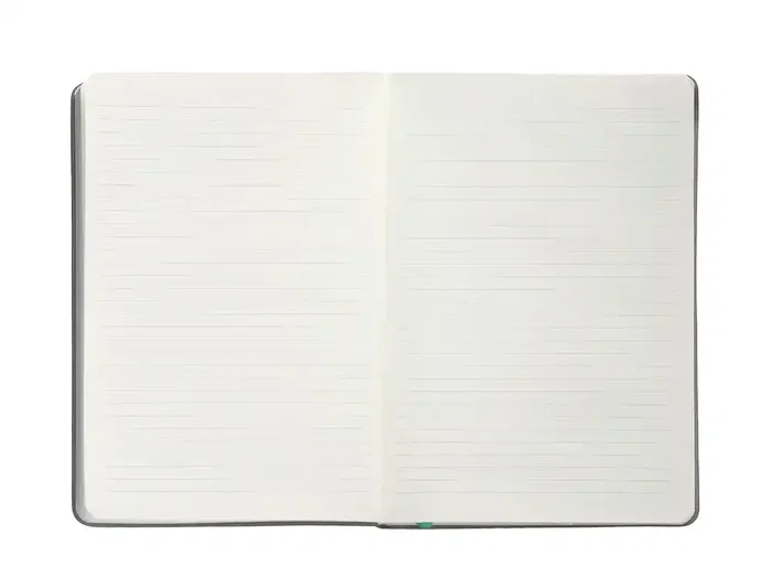 Antartik Cuaderno A4 Tapa Dura Hojas Rayadas Gris y Turquesa 100 Hojas 80gr FSC