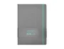 Antartik Cuaderno A4 Tapa Dura Hojas Rayadas Gris y Turquesa 100 Hojas 80gr FSC