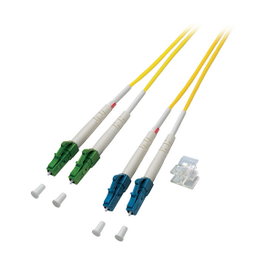 EFB Elektronik Cable de parcheo de fibra óptica LC/APC-LC OS2 10m Amarillo