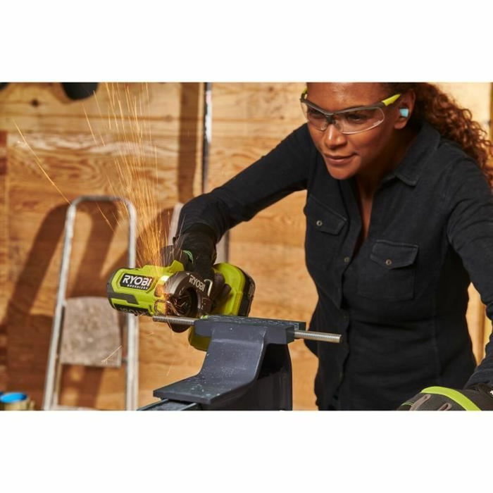 Ryobi Amoladora compacta sin escobillas 18V de 76 mm Ryobi Amoladora compacta sin escobillas 18V de 76 mm