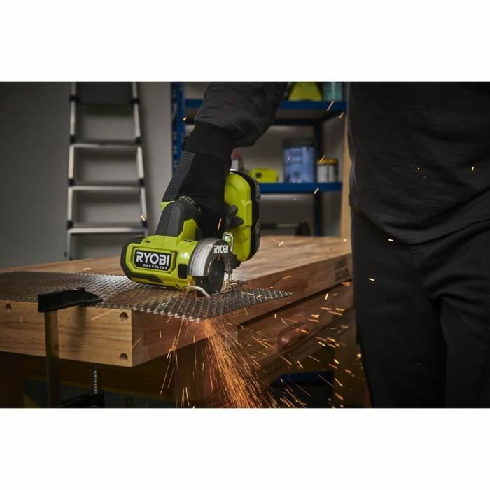 Ryobi Amoladora compacta sin escobillas 18V de 76 mm Ryobi Amoladora compacta sin escobillas 18V de 76 mm