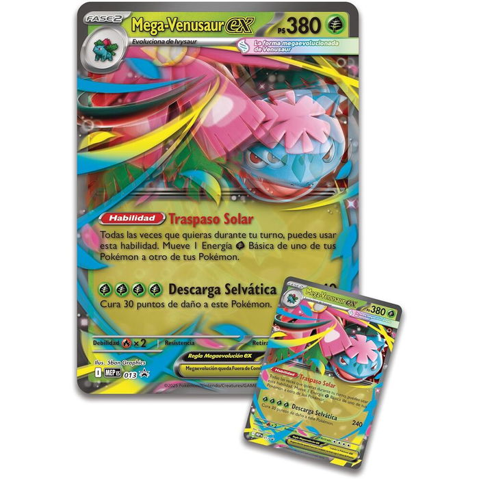 Pokemon Blister Premium Cartas Mega-Venusaur TCG Latino +6 años
