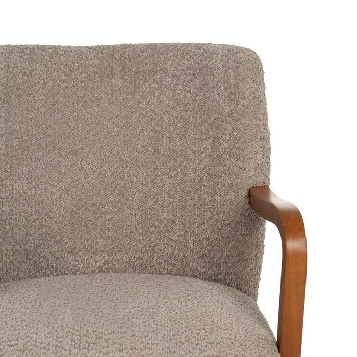 Ixia Sillón Decorativo Taupe Tejido-Madera