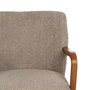 Ixia Sillón Decorativo Taupe Tejido-Madera