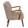 Ixia Sillón Decorativo Taupe Tejido-Madera