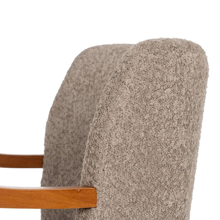 Ixia Sillón Decorativo Taupe Tejido-Madera