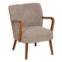 Ixia Sillón Decorativo Taupe Tejido-Madera