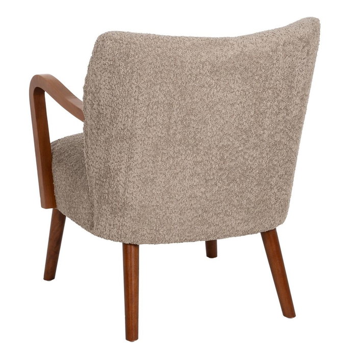 Ixia Sillón Decorativo Taupe Tejido-Madera