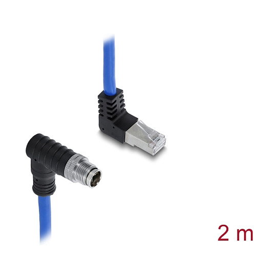 DeLOCK Cable Ethernet Cat6a M12 a RJ45 2m Azul DeLOCK Cable Ethernet Cat6a M12 a RJ45 2m Azul