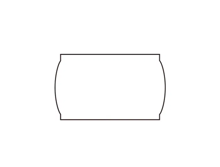 Meto Etiquetas Marcaprecios Onduladas M-3219 32x19 mm Lisa Removible Blanca Rollo 1000 etiquetas