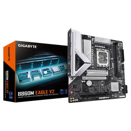 Gigabyte B860M EAGLE V2 Placa Base Intel B860 micro ATX LGA 1851 DDR5 hasta 9066 MHz PCIe 5.0 M.2 LAN 2.5 GbE USB 3.2 Windows 10/11