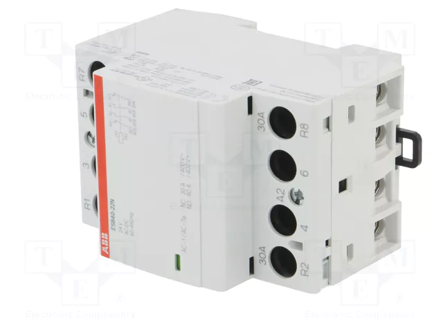 ABB ESB Contactor 4-polar 40A 24VAC/24VDC ABB ESB Contactor 4-polar 40A 24VAC/24VDC