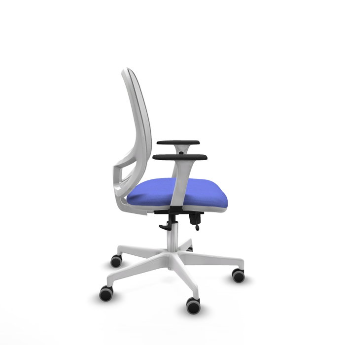 PIQUERAS Y CRESPO Silla de oficina Cilanco con mecanismo Sincro/Traslack Azul claro y Blanco PIQUERAS Y CRESPO Silla de oficina Cilanco con mecanismo Sincro/Traslack Azul claro y Blanco