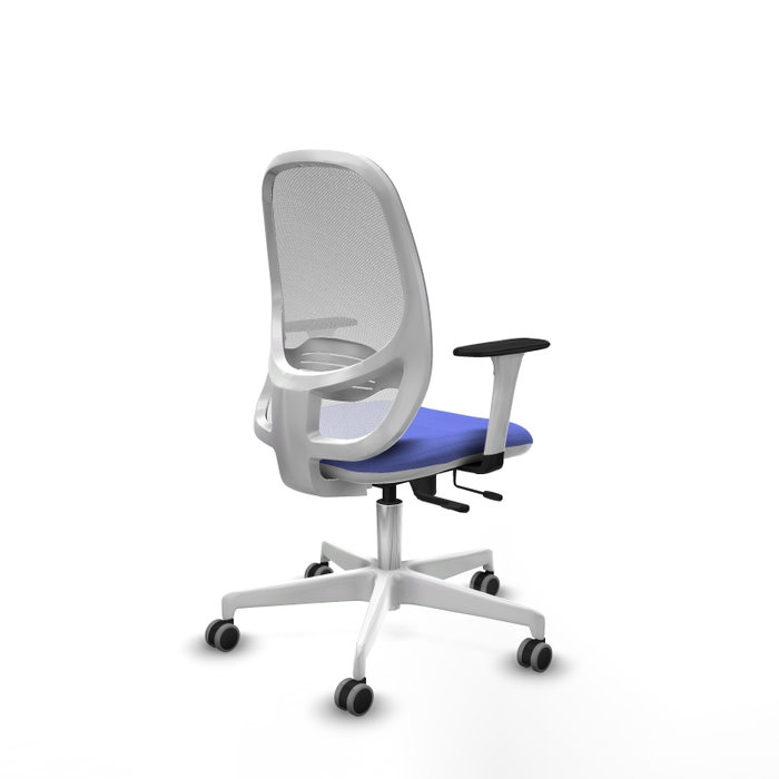 PIQUERAS Y CRESPO Silla de oficina Cilanco con mecanismo Sincro/Traslack Azul claro y Blanco PIQUERAS Y CRESPO Silla de oficina Cilanco con mecanismo Sincro/Traslack Azul claro y Blanco