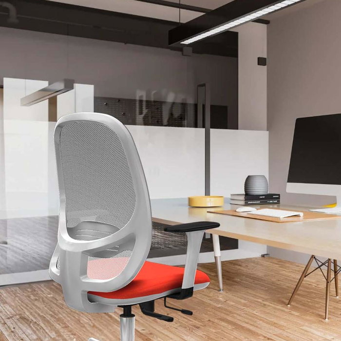 PIQUERAS Y CRESPO Silla de oficina Cilanco con mecanismo Sincro/Traslack Azul claro y Blanco PIQUERAS Y CRESPO Silla de oficina Cilanco con mecanismo Sincro/Traslack Azul claro y Blanco
